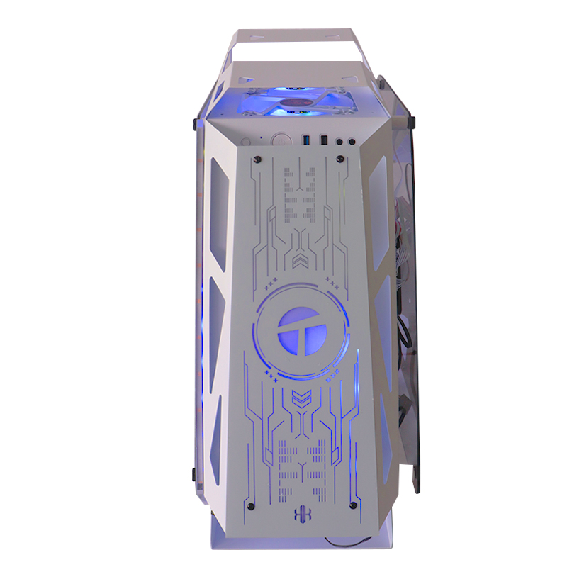 Case Gamer Teros TE1311, Blanco, USB 3.0, USB 2.0, Audio fan ARGB